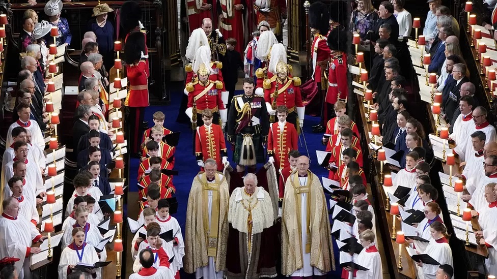 Celebrations as King Charles and Queen Camilla crowned