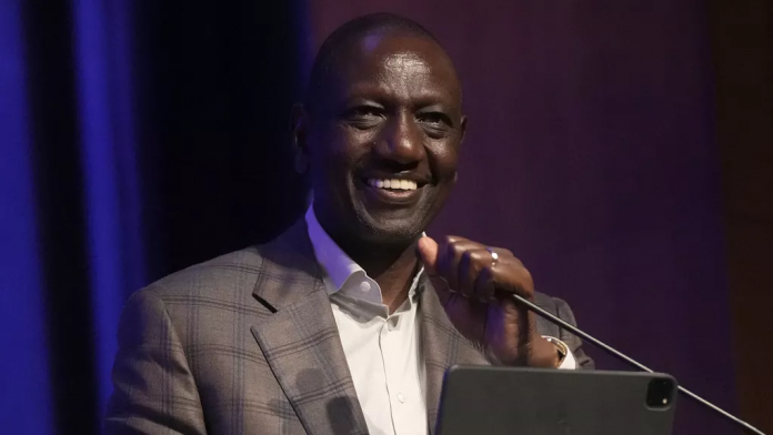 Kenyan President William Ruto delivers keynote remarks during a U.S.- Kenya - Copyright © africanews Jeff Chiu/Copyright 2023 The AP