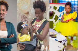 Radio presenter Ohemaa Woyeje and her daughter