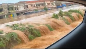 There was a heavy downpour in the Ashanti Region