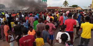 Residents of Ejura clashed with the Military during their protest