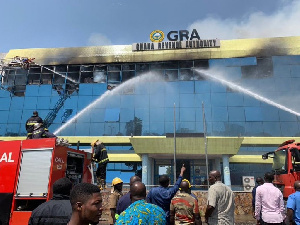 The GRA head office annex was ravaged by fire in December 2020