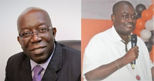 Director-General of SSNIT, Dr John Ofori-Tenkorang and Isaac Bampoe Addo, FORUM Chairman