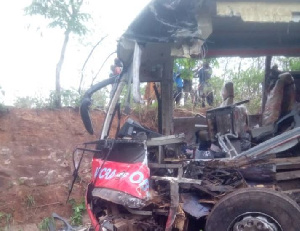 The accident happened on the Akim Asafo road in the Eastern region