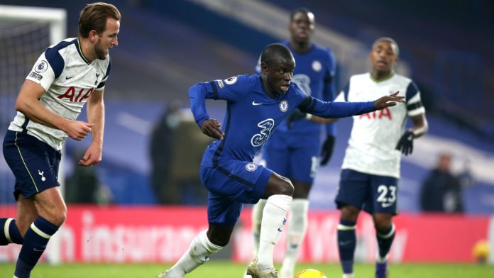 N'Golo Kante of Chelsea during the Premier League match between Chelsea and Tottenham Hotspur at Stamford Bridge on November 29, 2020 in London, United Kingdom Image credit: Getty Images