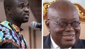 President Nana Addo Dankwa Akufo-Addo and Manasseh Azure Awuni