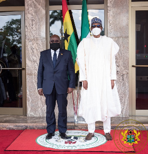 Ghana President Nana Addo Dankwa Akufo-Addo and President Muhammadu Buhari