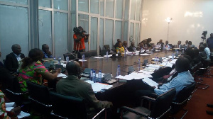 A Public Account Committee sitting in session