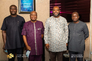 Dr. Matthew Opoku Prempeh with the committee he sworn in