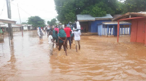 A photo of a flooded area