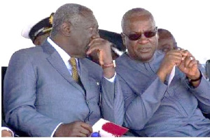 Former President John Agyekum Kufuor and John Mahama