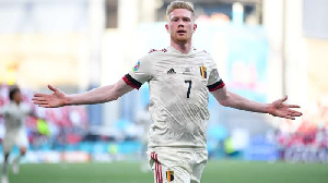 Kevin De Bruyne inspired Belgium to a 2-1 comeback victory against Denmark