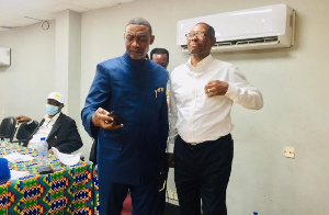 Rev. Dr. Lawrence Tetteh was speaking  at the Review and Dissemination Seminar held at the stadium