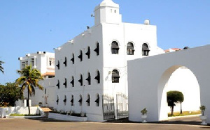 The Christiansborg Castle at Osu is the former seat of government