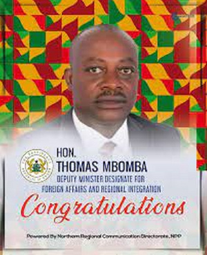 Deputy Minister designate for Foreign Affairs Ministry, Thomas Mbomba