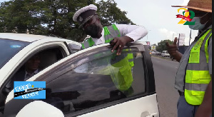 Compliance team from DVLA and MTTD carry out checks at Awudome in Accra