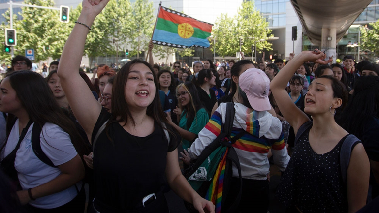 Chile saw widespread protests against inequality in 2019 [File: Claudio Reyes/AFP]
