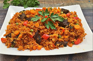 A bowl of jollof rice (file photo)