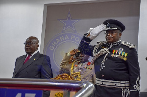 President Nana Addo Dankwa Akufo-Addo and IGP,  James Oppong-Boanuh