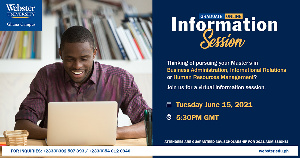 The garduate information session is on Tuesday, June 15th, 2021