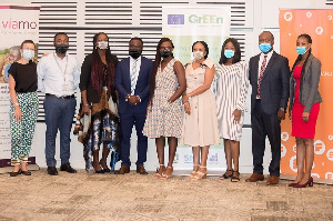 Members of Fidelity Bank Ghana, VIAMO and UNCDF in a group photo