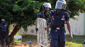 Police often mount barriers on roads