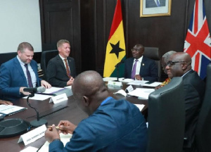Vice President Dr Mahamudu Bawumia meeting with UK officials