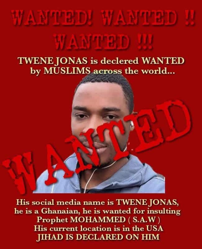 Twene Jonas declared wanted