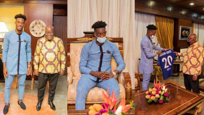 "Work hard to convince Callum Hudson-Odoi to play for Ghana" – President Akufo-Addo charges Sports Minister after the two met for the first time