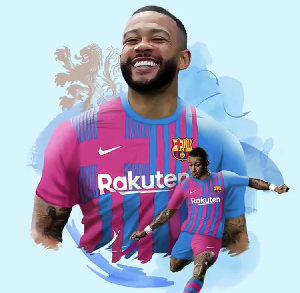 Barcelona forward Memphis Depay