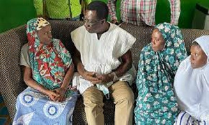 Prof Ameyaw with Kaaka's family