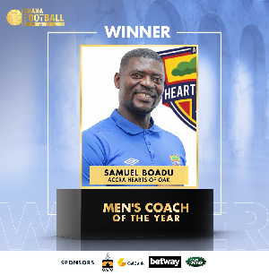 Accra Hearts of Oak head coach Samuel Boadu