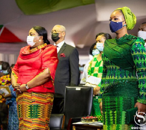 First Lady Rebecca Akufo-Addo and  Second Lady Samira Bawumia