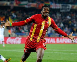 Ghana's all time top scorer, Asamoah Gyan