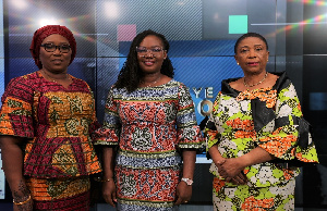 L-R: Jamilat Jawulaa Mahamah, Sylvia Asana Dauda-Owu, Caroline Mawandji of WIMOWCA