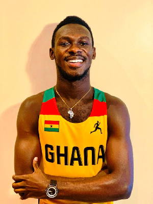 Ghanaian sprinter Benjamin Azamati