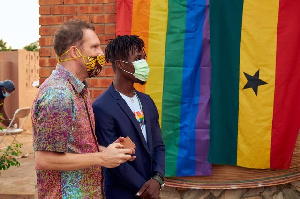 Gregory Andrews at the LGBT+ Rights Ghana fundraiser on January 31, 2021