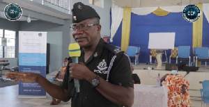 Superintendent Joshua Semenyo, the Senya Bereku District Police Commander