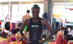 Female swimmer, Unilez Takyi