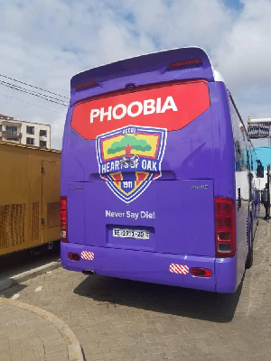 Accra Hearts of Oak bus