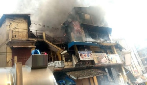 An inderno gutted a part of the Makola market on July 5, 2021