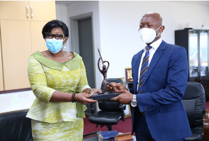 Managing Director, Support Services Burkin Faso, Patricia Badolo and DG of GPHA, Michael Luguje