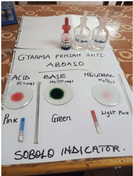 Gyaama Pensan SHTS exhibits ‘Sobolo’ as acid-base indictor 