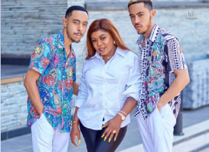 Afia Schwarzenegger and her two sons, James Ian Geiling Heerdegan and John Irvin Heerdegen Geiling