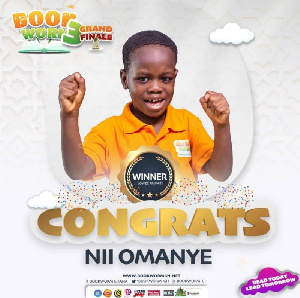 Master Nii Omanye, winner of Bookworm reality show