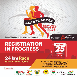 This year’s Asante Akyem Marathon comes off on September 25