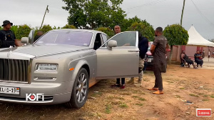 Bishop Daniel Obinim arrived with bodyguards and some members of his congregation