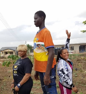 Charles Sogli, the tallest man in the Volta Region