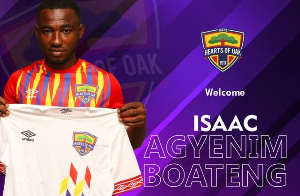 Isaac Agyenim Boateng has signed with reining champions, Hearh