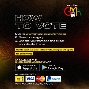 Voting for nominees of Kab-Fam Ghana Music Awards UK is currently opened